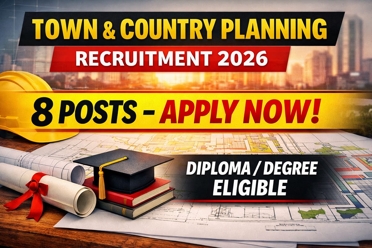 Town & Country Planning Recruitment 2026