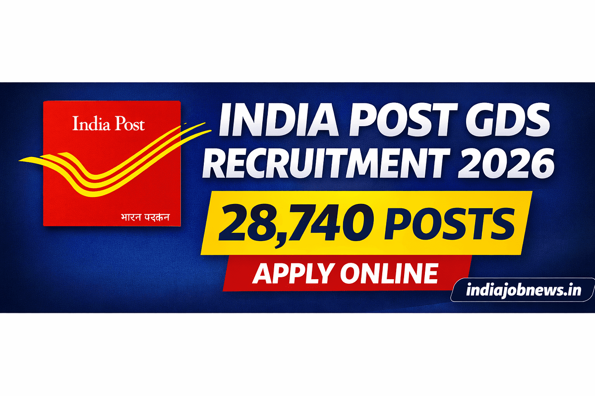 India Post GDS Recruitment 2026 [28,740 Posts]