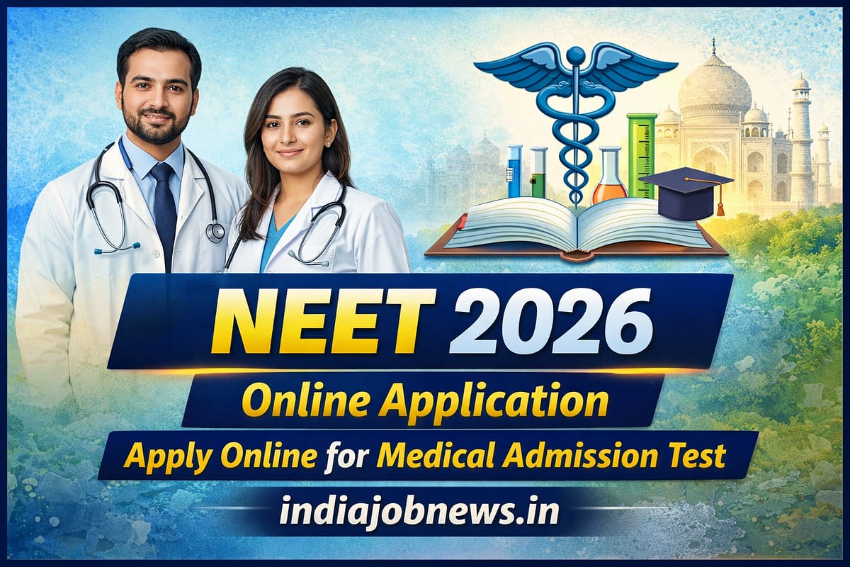 NEET 2026 Online Application form for Medical Entrance Exam MBBS BDS admission