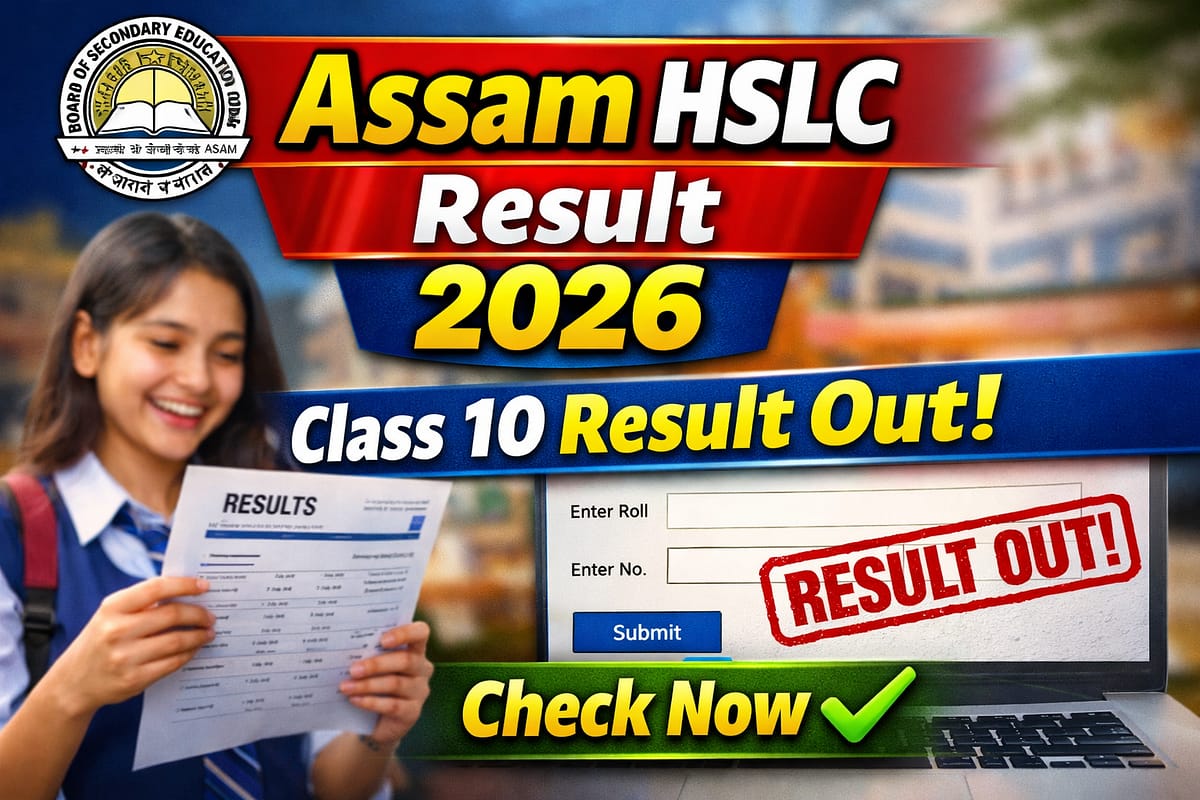 Assam HSLC Result 2026 SEBA Class 10 result check online marksheet download